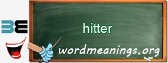 WordMeaning blackboard for hitter